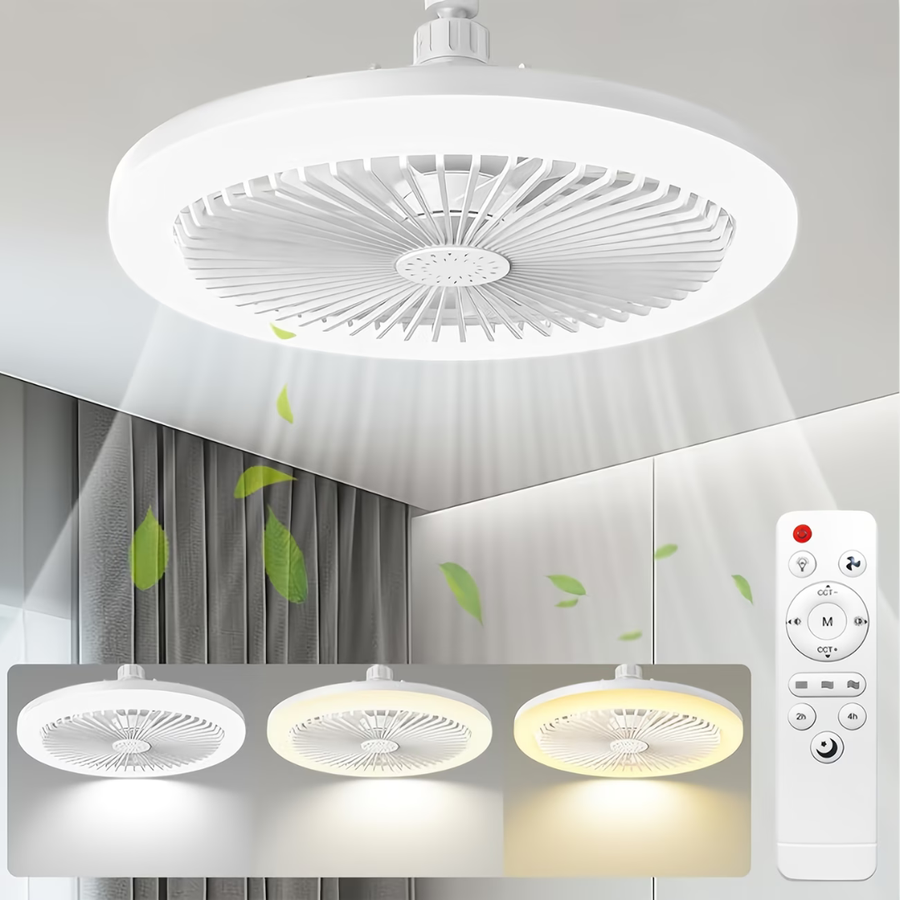 Ceiling Fan With Light and Remote Control