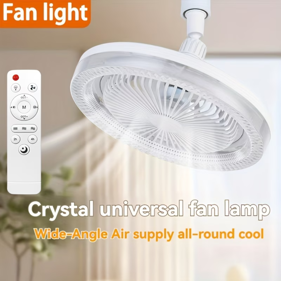 Ceiling Fan With Light and Remote Control