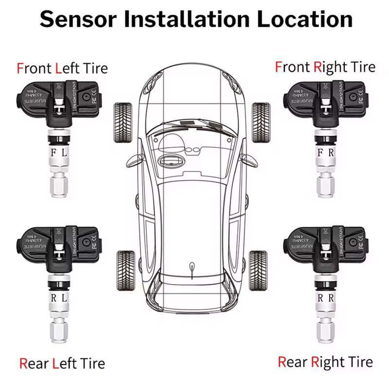 Car Solar TPMS Tire Pressure Monitoring-KTPMS