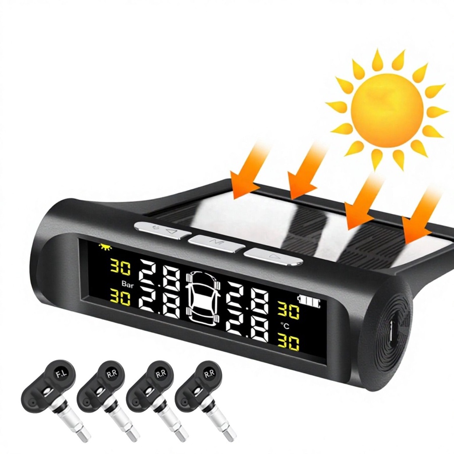 Car Solar TPMS Tire Pressure Monitoring-KTPMS