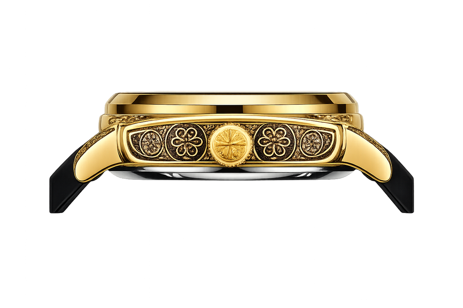 STARKON IMPERIUM X1 Automatic Skeleton Gold Watch for Men