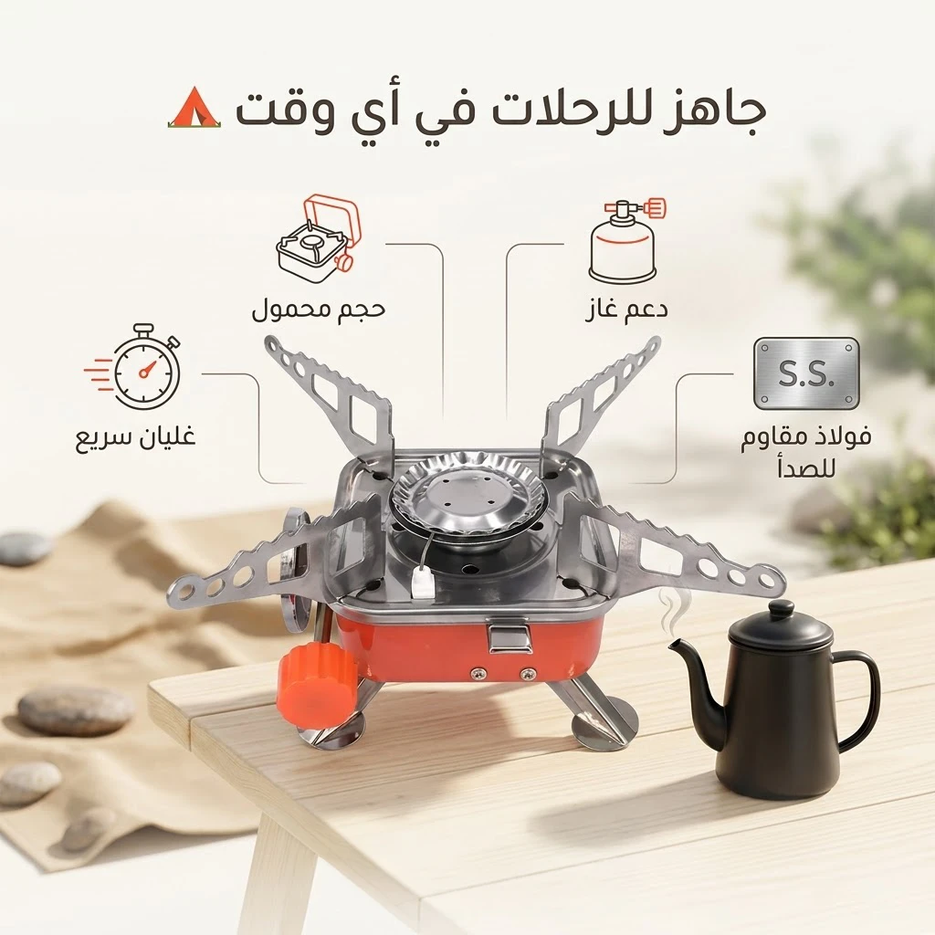 بوتجاز رحلات محمول قابل للطي