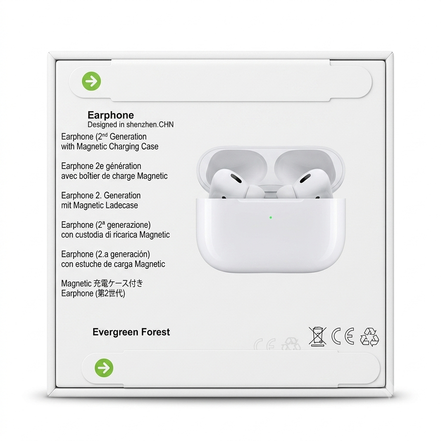 AirPods Pro 2 Quality Edition | عزل ANC – صوت نقي – 4 مايك