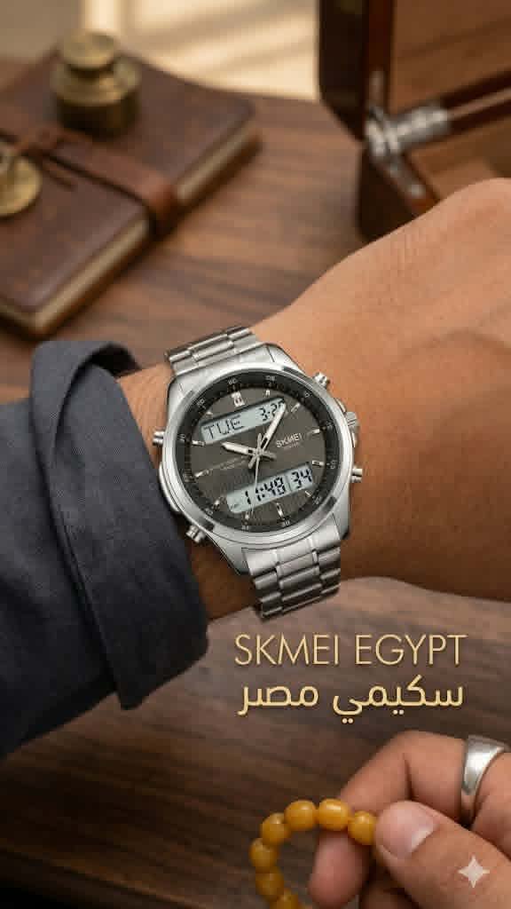ساعة SKMEI 2049: تصميم عصري انيق تلتقي بالدقة الرقمية مع عقارب من |سكمي مصر - skmei misr