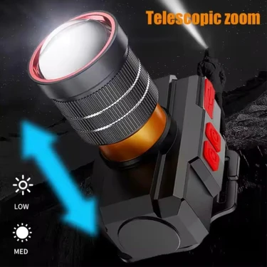 مصباح رأس قابل لإعادة الشحن من ويلسون - 1500 لومن - 15 واط WS-2035