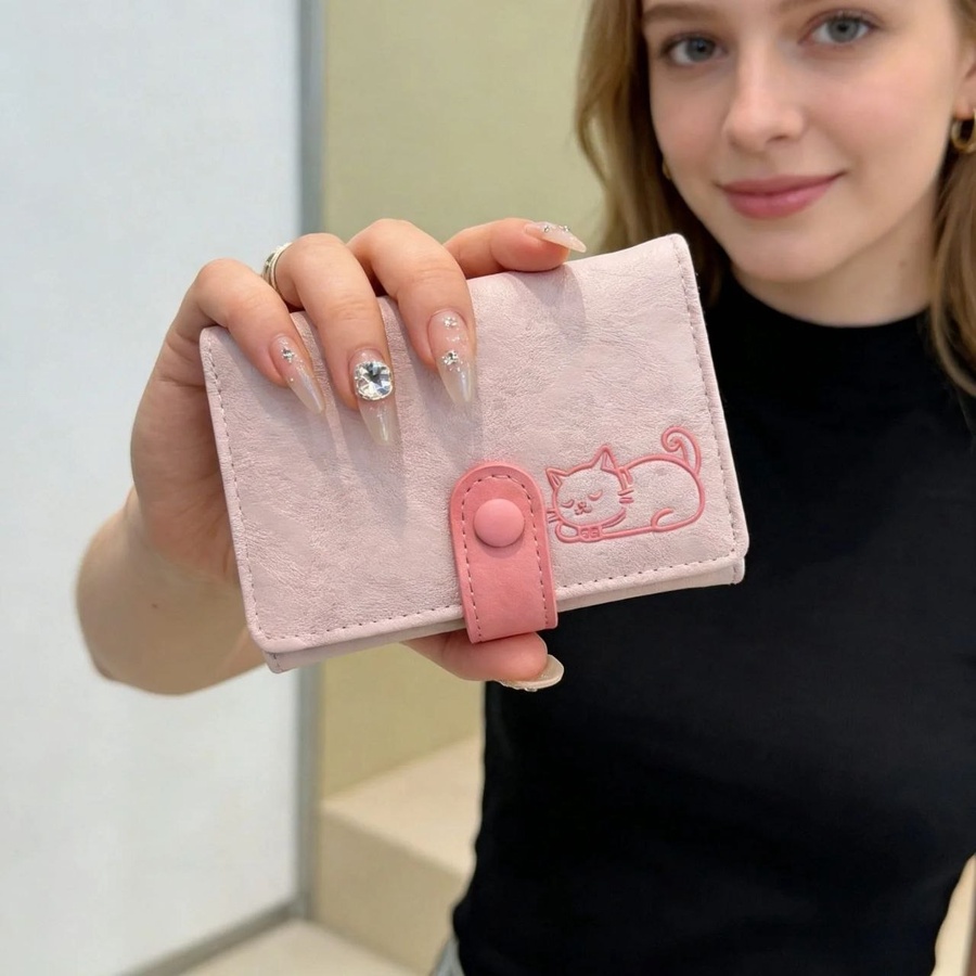 محفظة نسائية صغيرة بتصميم 