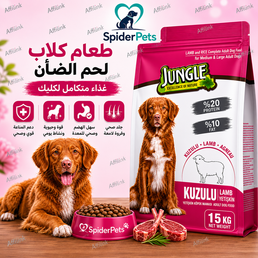 غذاء الكلاب بلحم الضأن