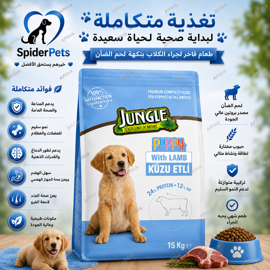 غذاء الجراء بلحم الضأن
