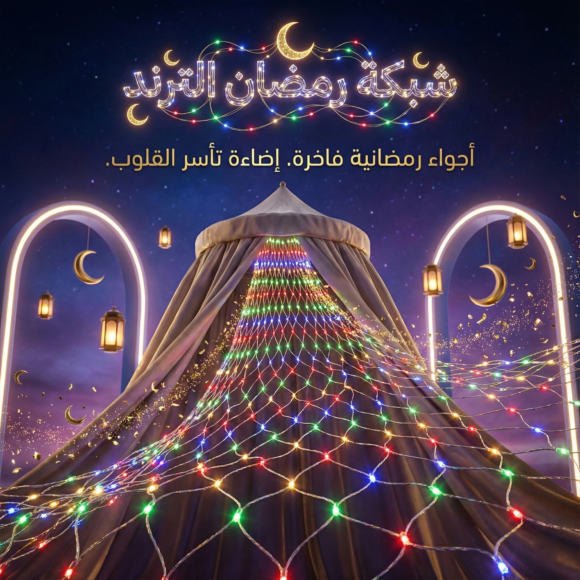 شبكة انوار المضيئة الترند 2*2