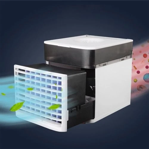 مبرد هواء 3 في 1 صغير مرطب ومنقي- 3 سرعات - اضواء LED