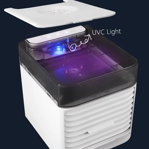 مبرد هواء 3 في 1 صغير مرطب ومنقي- 3 سرعات - اضواء LED