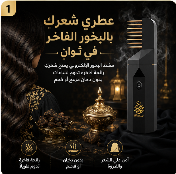 مشط البخور الذكى— Bakhoor Hair Comb