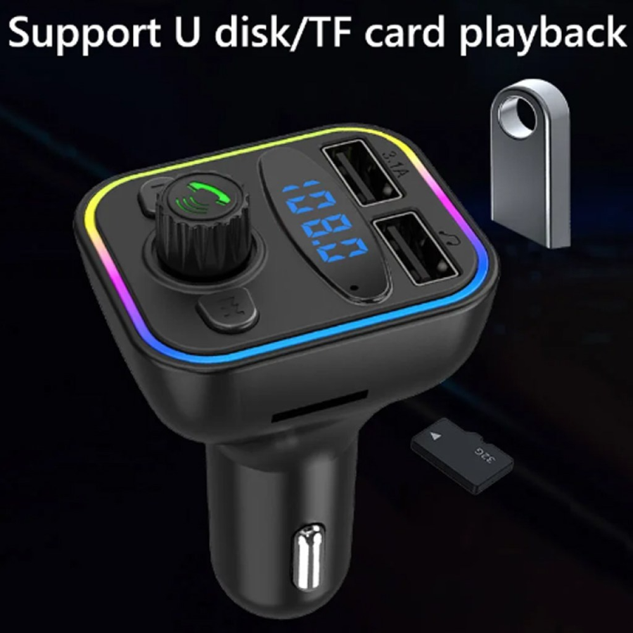G42 Car Bluetooth Music Adapter FM Transmitter Receiver Car Kit MP3 Audio Player Handsfree 3.1A USB Fast Charger Car Accessories product thumbnail 4