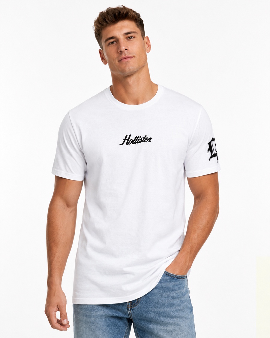 تيشيرت Hollister Graphic Cotton Crew | اوريجينال مستورد من أمريكا 🇺🇸