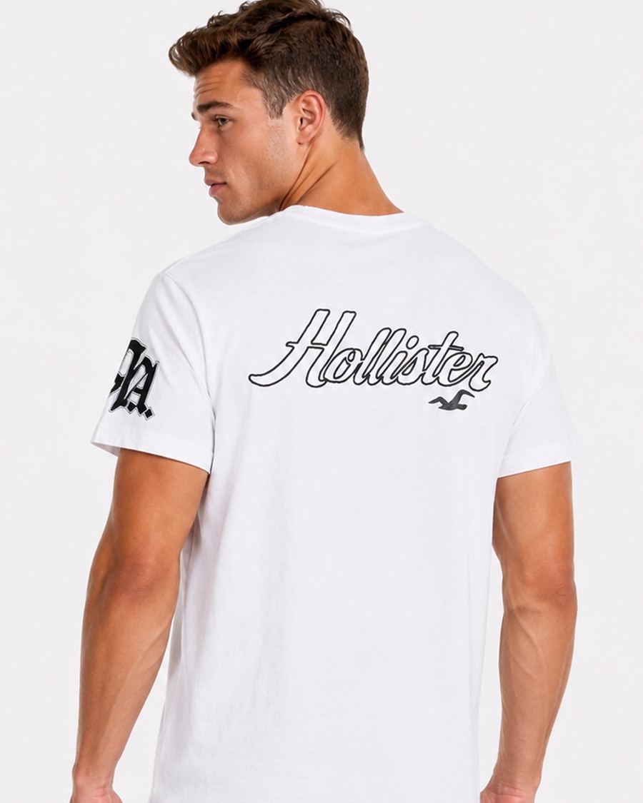 تيشيرت Hollister Graphic Cotton Crew | اوريجينال مستورد من أمريكا 🇺🇸