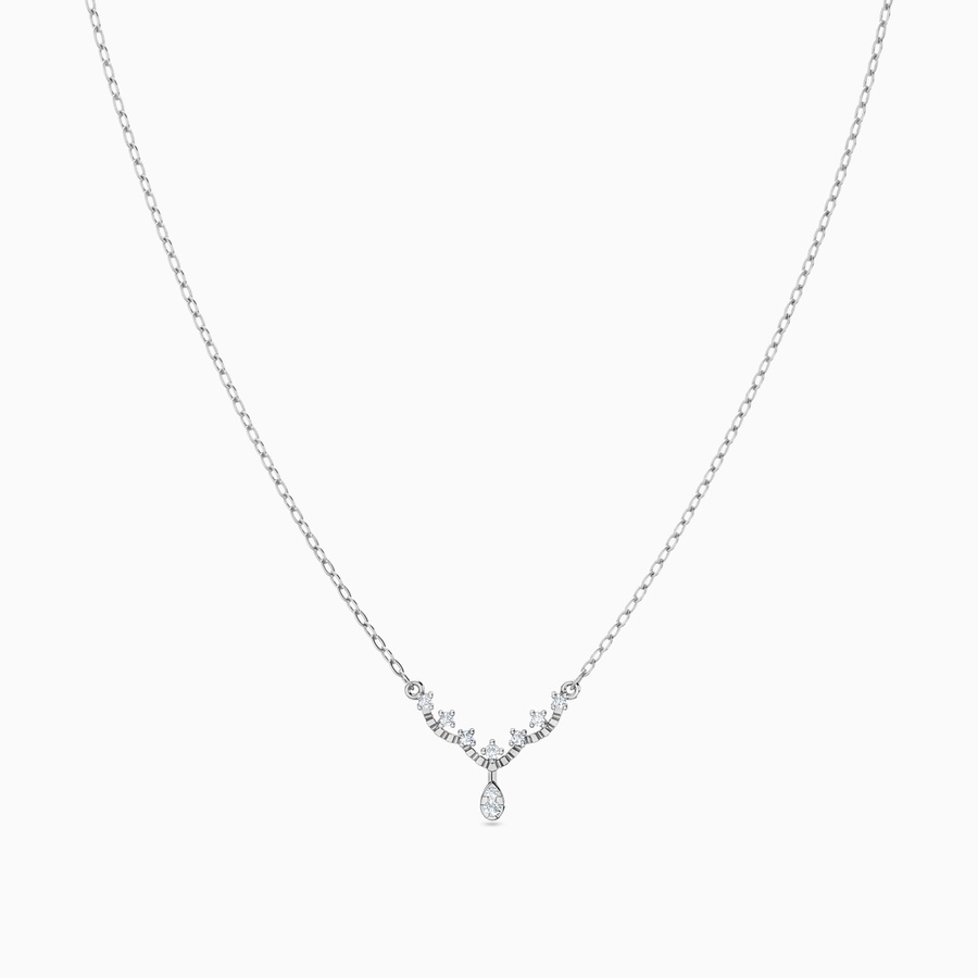 Multishaped Diamond Necklace in 18K Gold