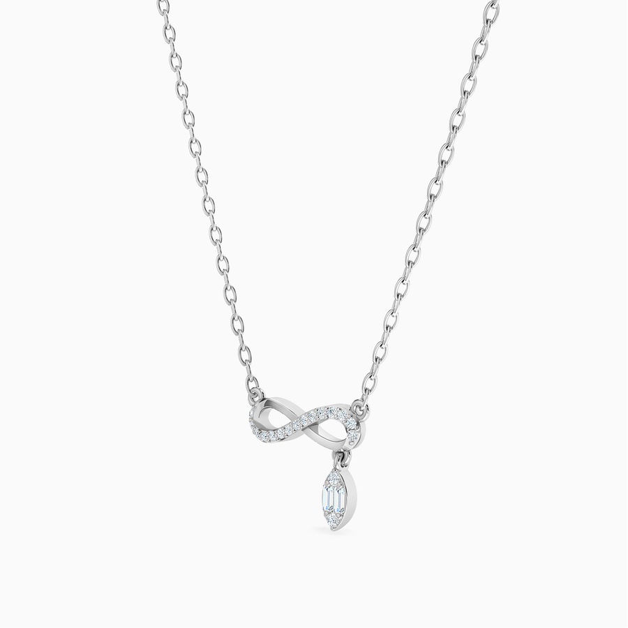 infinity Diamond Necklace in 18K Gold