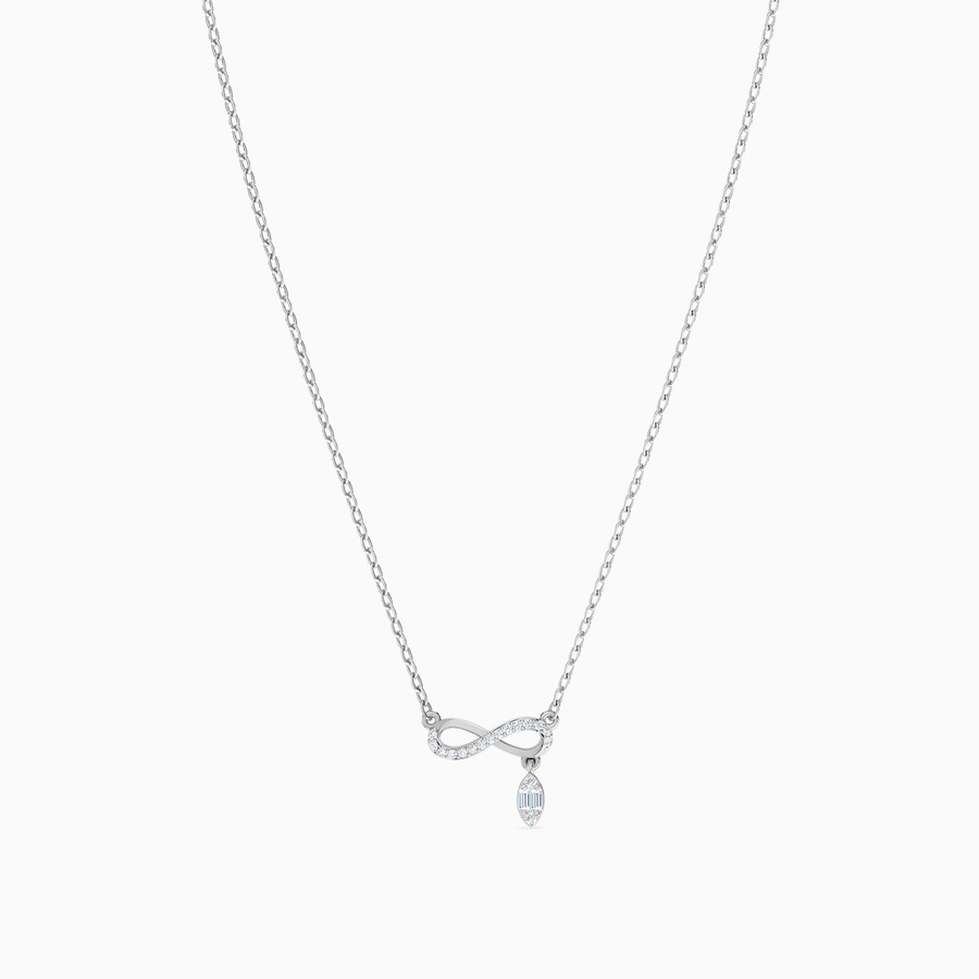 infinity Diamond Necklace in 18K Gold