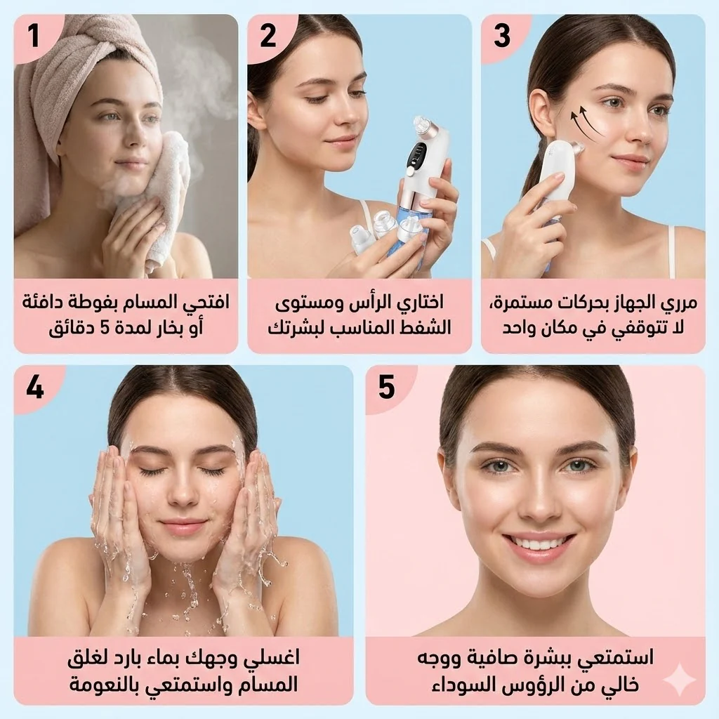 جهاز تنظيف البشرة المائي 💧