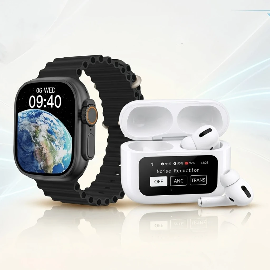 عرض سماعة A9 بشاشة وساعة VIDVIE SW1608