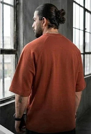 تيشرت بني سمر ميلتون مقاس 2XL
