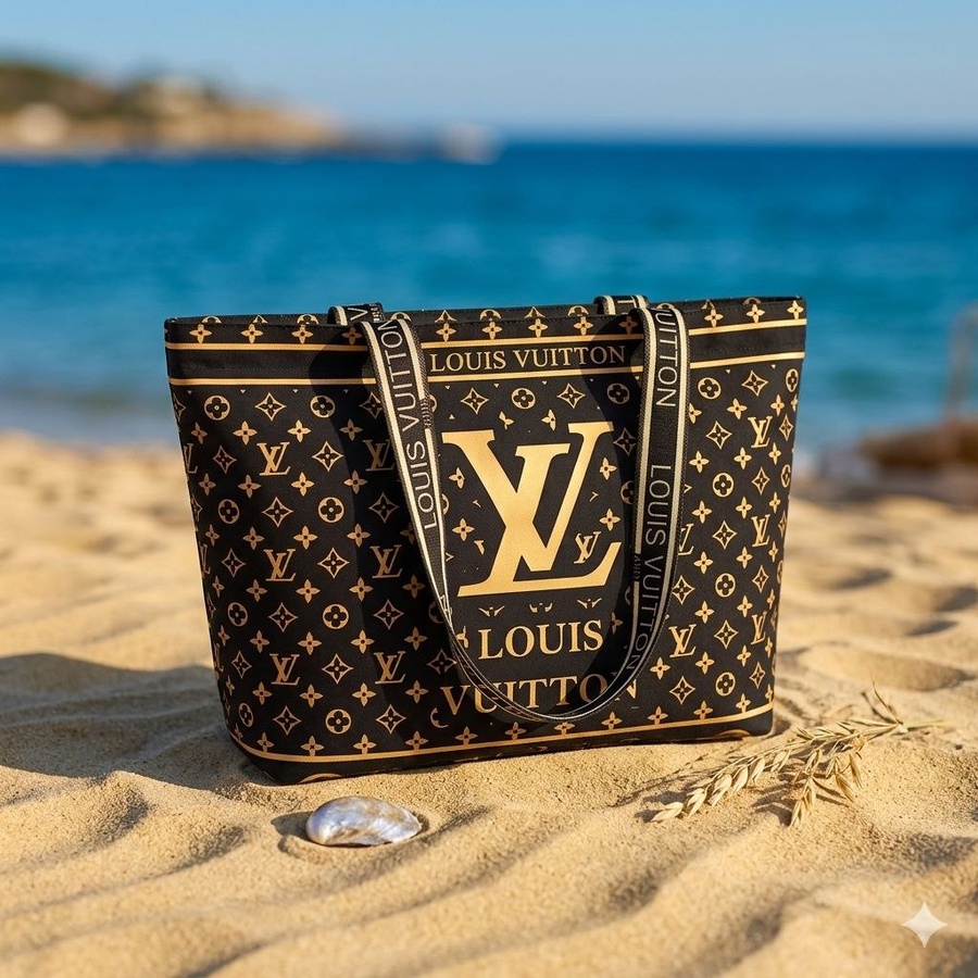  شنطة توت صيفي للبحر (Tote Bag) بطبعات تريندي وحمالات عريضة | Demand & Beyond