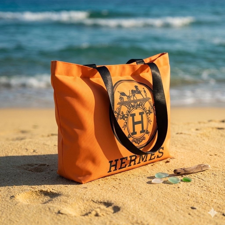  شنطة توت صيفي للبحر (Tote Bag) بطبعات تريندي وحمالات عريضة | Demand & Beyond