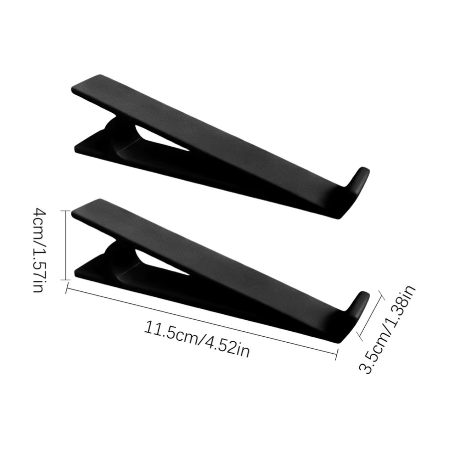 1 Pair Ergonomic Keyboard Riser Stand, Black