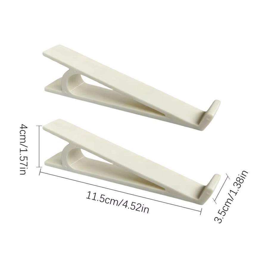1 Pair Ergonomic Keyboard Riser Stand, White