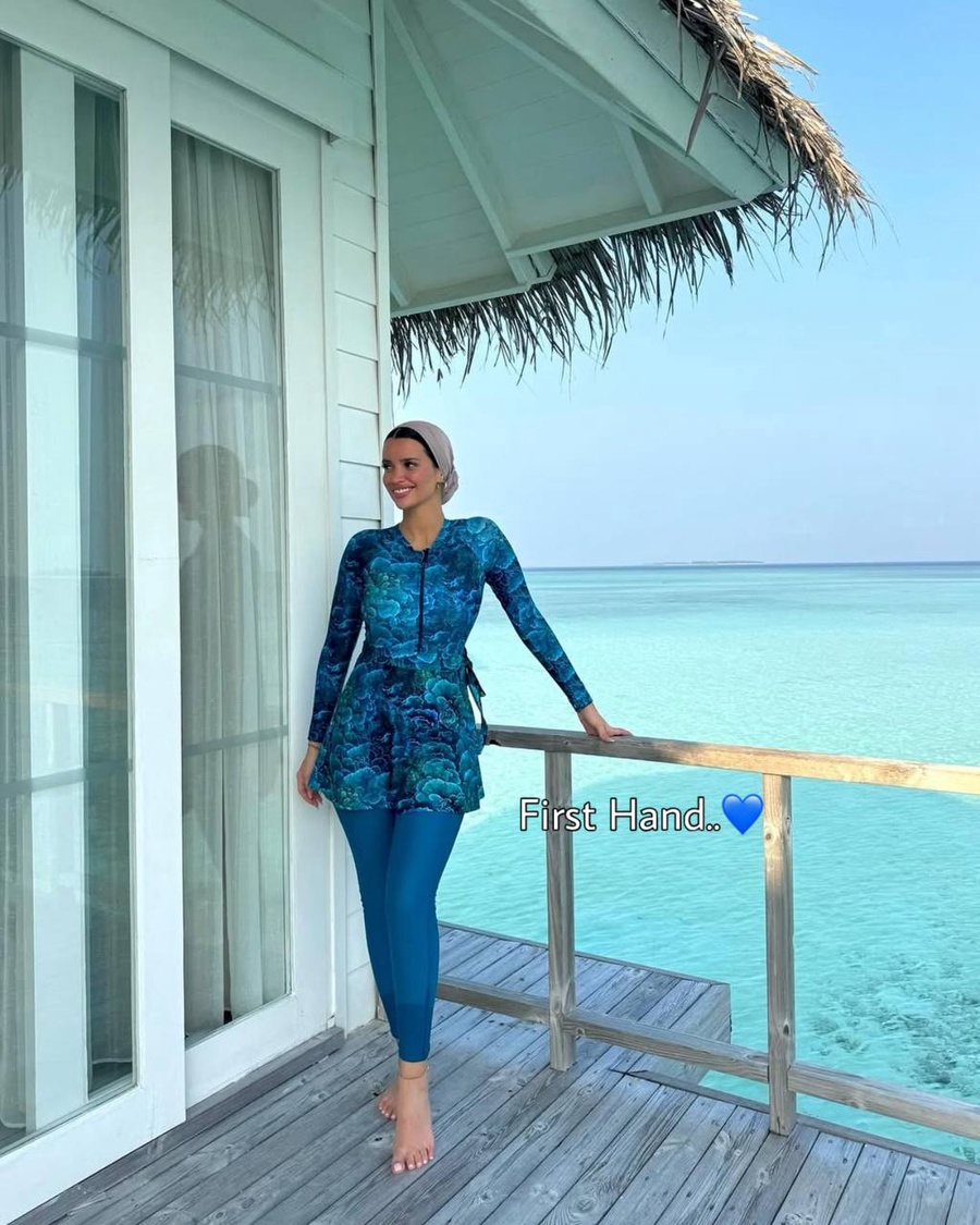 بوركيني بلون البحر 🌊