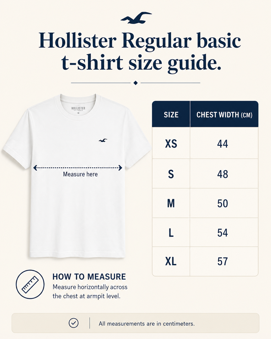 Cotton Hollister badge Crew T-Shirt