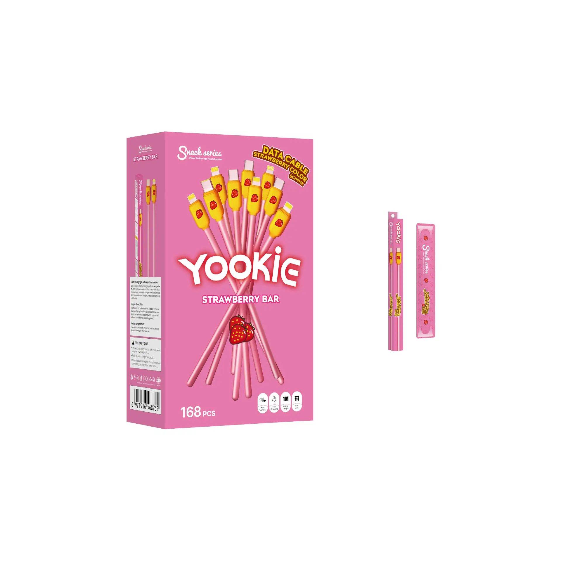 Yookie - كابل بار الفراولة