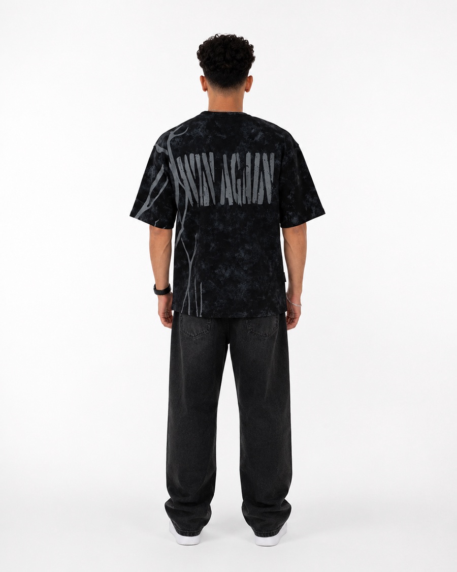 ODDS Black Oversized T-Shirt | F2G