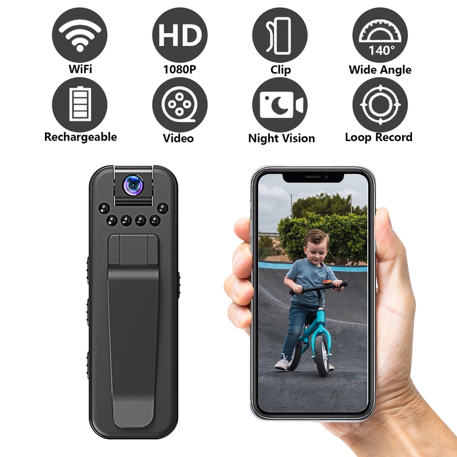 كاميرا الجسم الذكية WiFi 1080P – Smart Body Camera