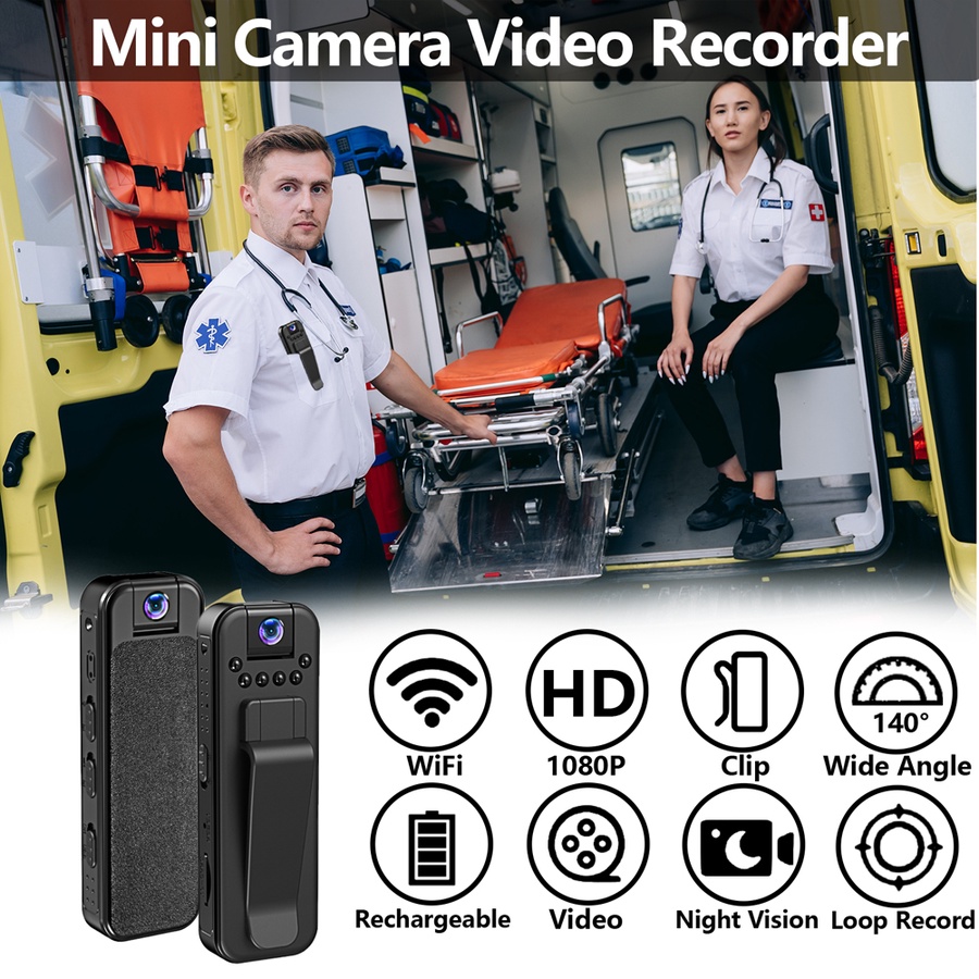 كاميرا الجسم الذكية WiFi 1080P – Smart Body Camera