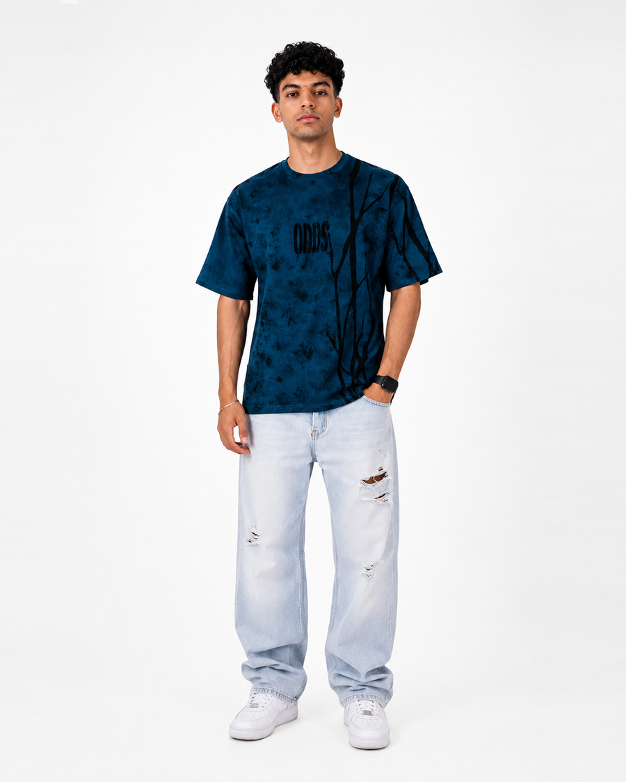 ODDS Navy Oversized T-Shirt | F2G