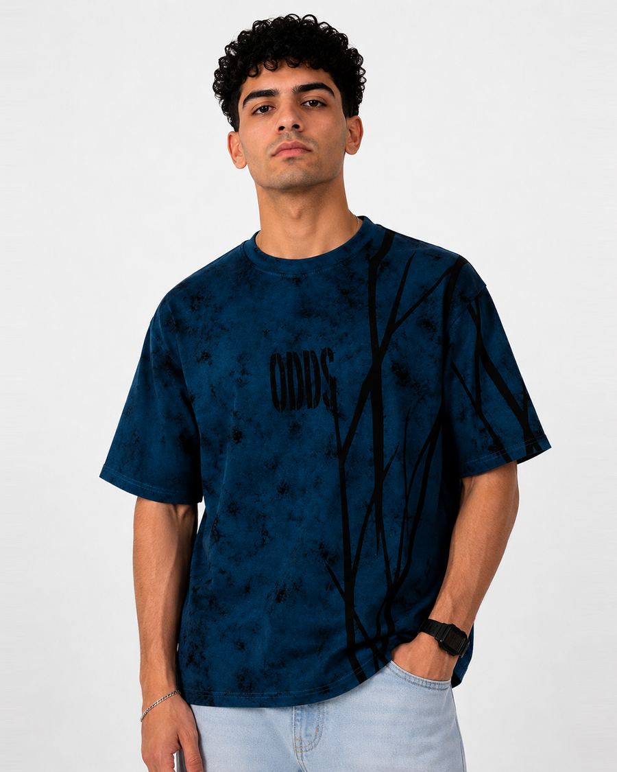 ODDS Navy Oversized T-Shirt | F2G
