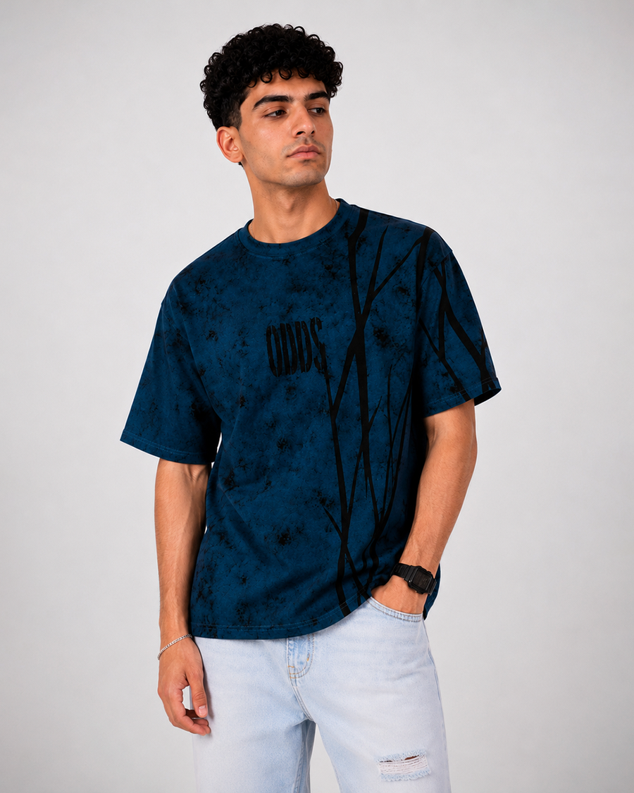 ODDS Navy Oversized T-Shirt | F2G