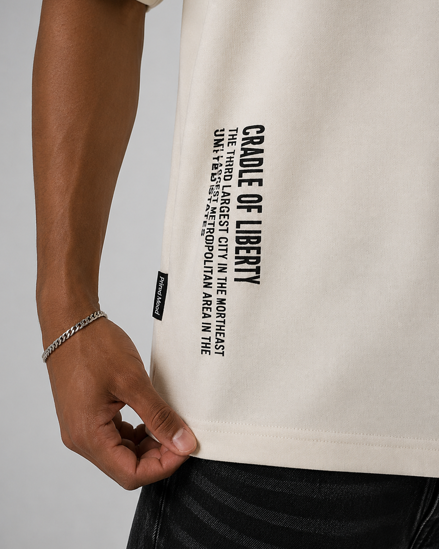 BOSTON Off White Oversized T-Shirt | F2G