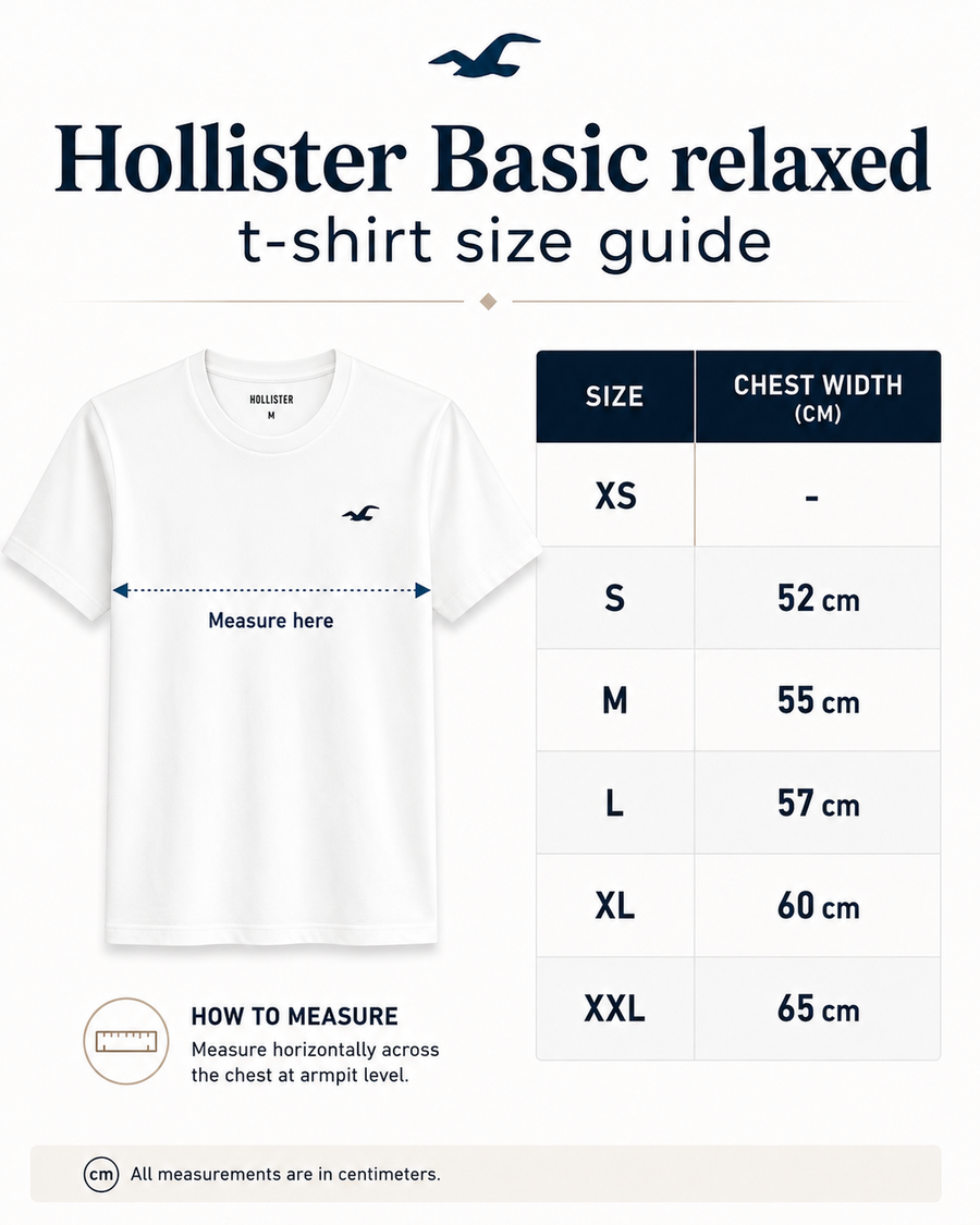 Relaxed Cooling Hollister Badge Crew T-Shirt