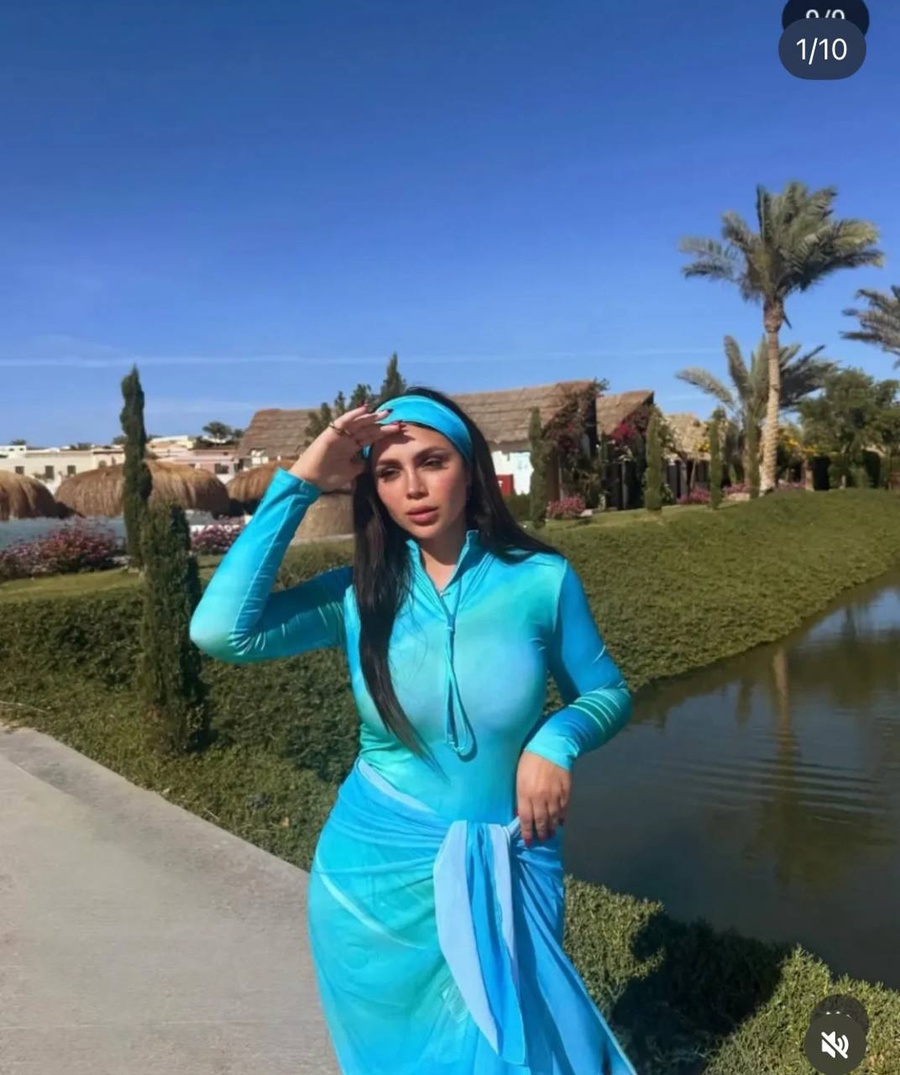 بوركيني التدرج الأزرق