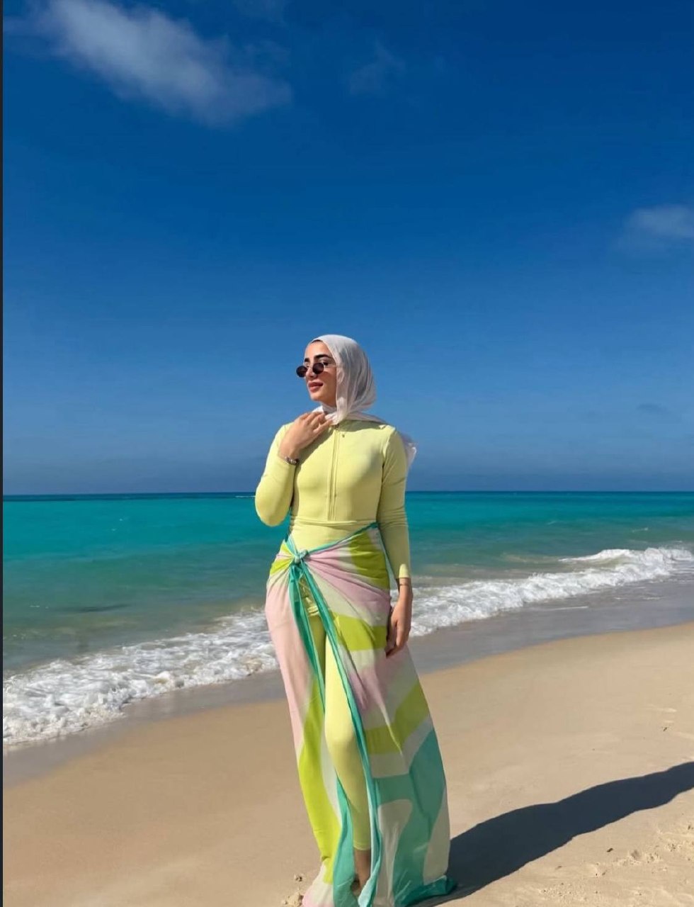 بوركيني الألوان الصيفي