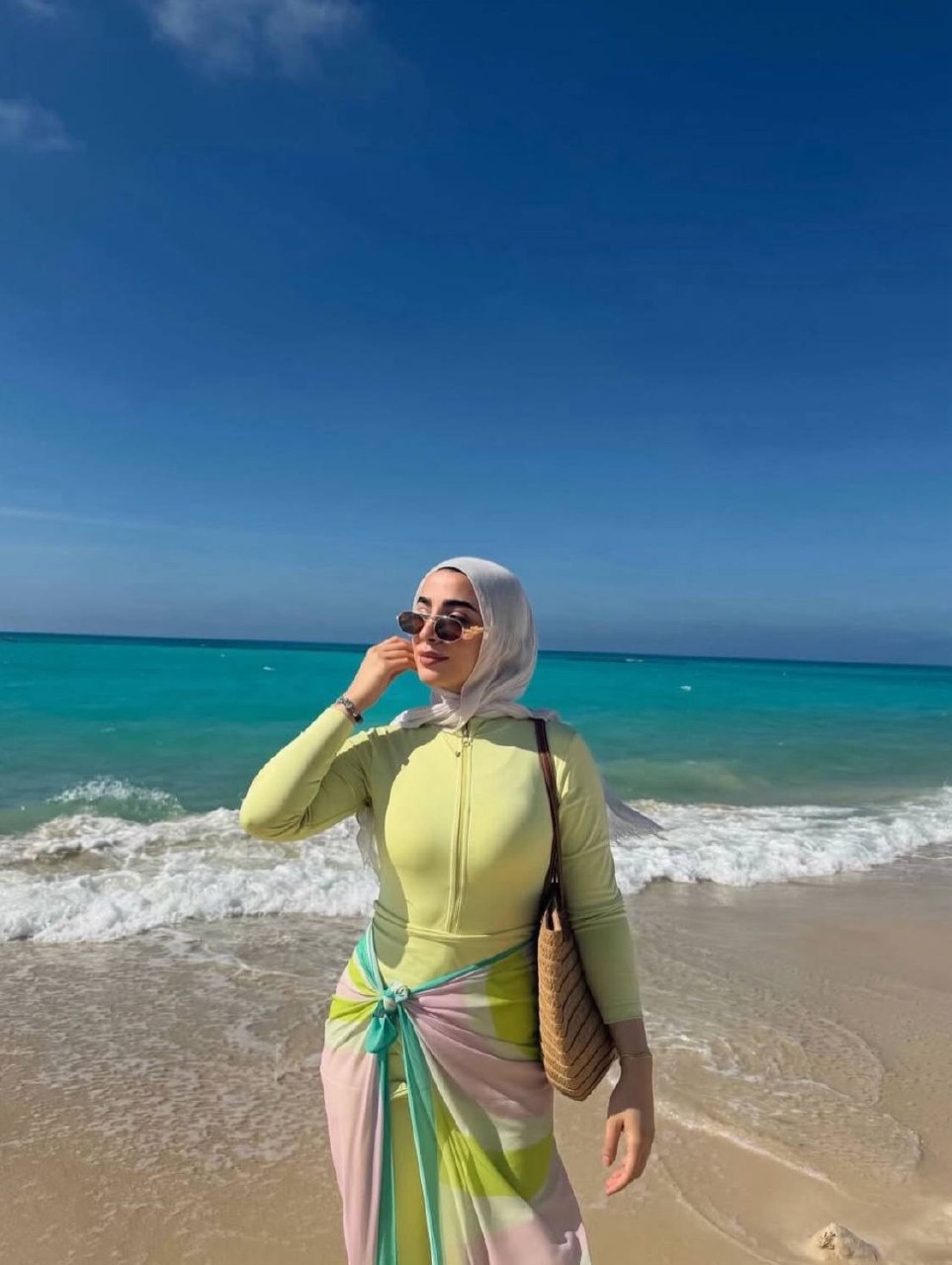 بوركيني الألوان الصيفي