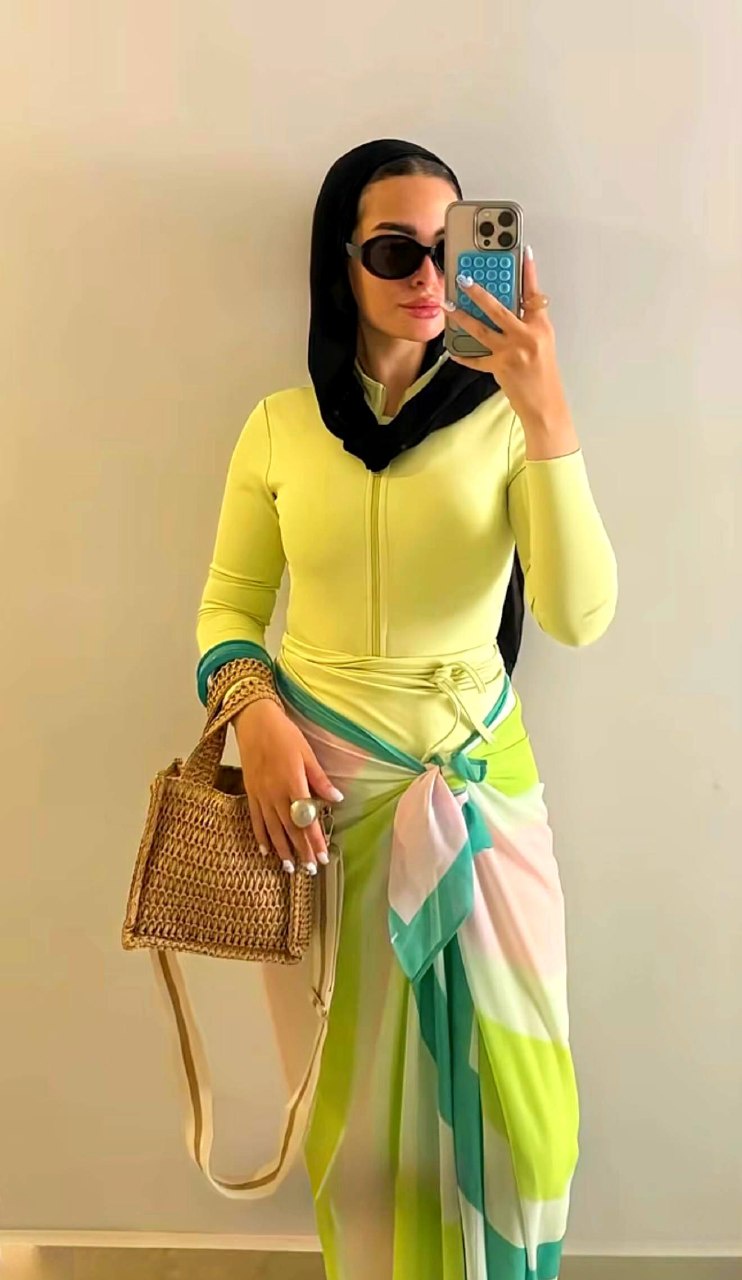 بوركيني الألوان الصيفي