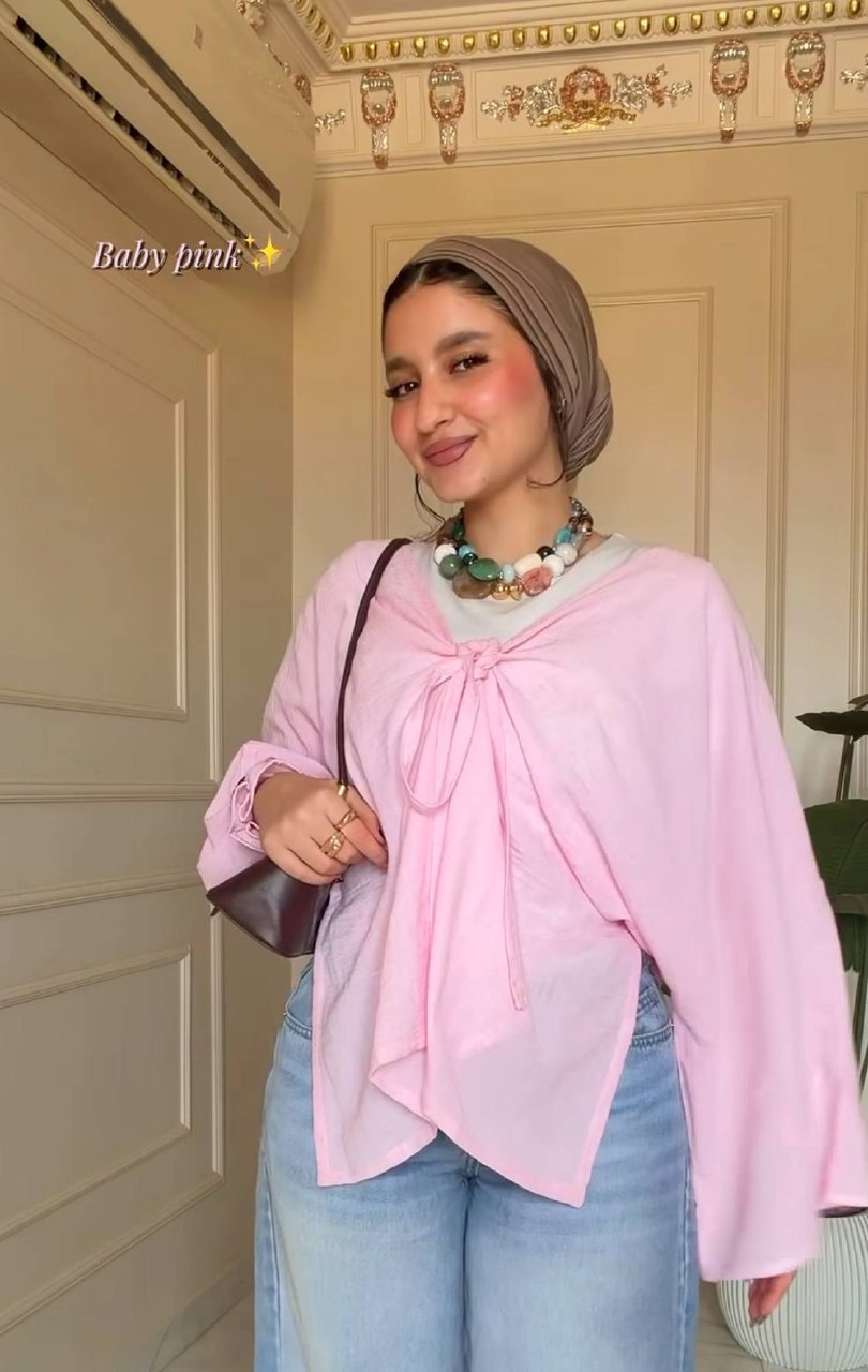بلوزة كتان شيك