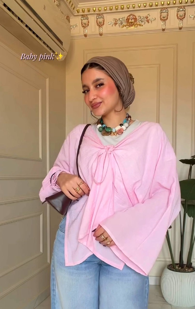 بلوزة كتان شيك