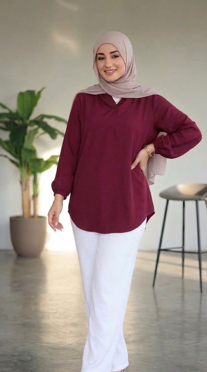 Plain blouse