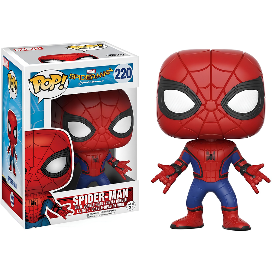 Funko POP, Marvel Spider-Man Homecoming New Suit Action Figure, Red and Blue