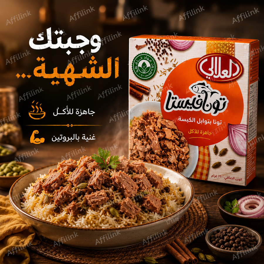 تونا فيستا بتوابل الكبسة – طعم عربي غني في كل لقمة
