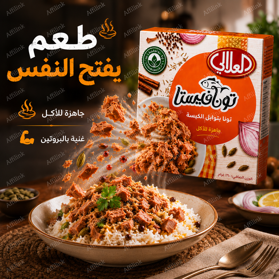 تونا فيستا بتوابل الكبسة – طعم عربي غني في كل لقمة